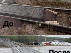 В Нерюнгринском районе в нормативное состояние привели железнодорожный переезд