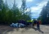 На берегу Нерюнгринского водохранилища со стороны дачных кооперативов прошла экологическая акция